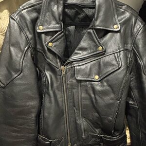 Black Leather Men's Jacket